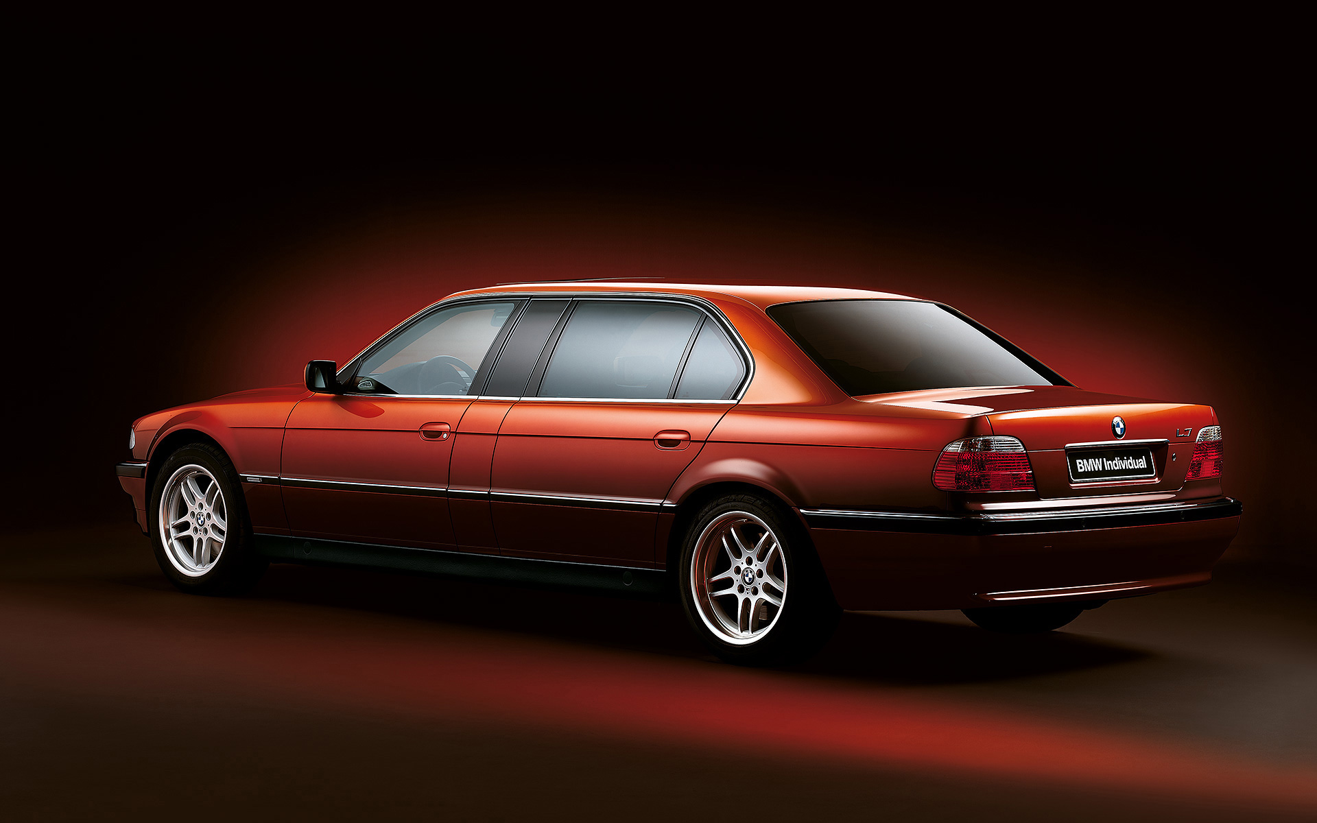 BMW Individual 750iLA L7 Karl Lagerfeld E32 1992 three-quarter rear view